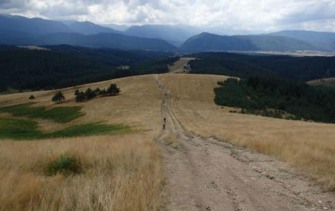 תמונת נוף של מסלול האופניים בהרי הרילה