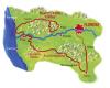 מפת טיול האופניים בטוסקנה ממונטקטיני טרמה לפירנצה