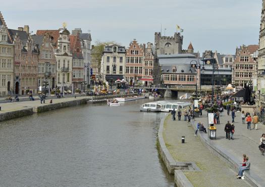 נהר בעיר גנט, בלגיה